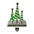 thumbnail image 1 of Northlight Support de Bas Trio Arbre de Noël Argent, Vert et Blanc 7 Pouces, 1 of 4