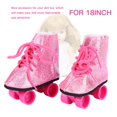 thumbnail image 2 of Poupée Patin à Roulettes Poupée Chaussures à Roulettes Bébé Poupée Patin Jouet à la Mode Accessoires Chaussures de Patin à Roulettes pour Poupée de 18 Pouces, 2 of 7
