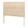 thumbnail image 2 of South Shore Lilak Queen Rattan Headboard, in White Washed Rattan, 2 of 10