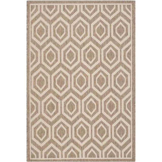 Safavieh Courtyard Brown Indoor Outdoor Rug - 2'7" x 5'