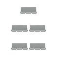 thumbnail image 3 of mmirethe Multifunctional And Durable Waterproof Swings Cushion Covers For Outdoor Swing gray 5Set, 3 of 6
