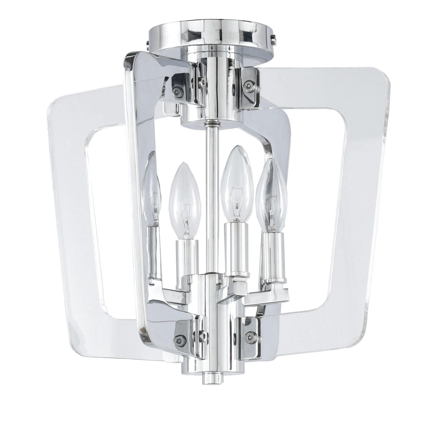 Dainolite SWR-144SF-PC Polished Chrome Semi-Flush Mount