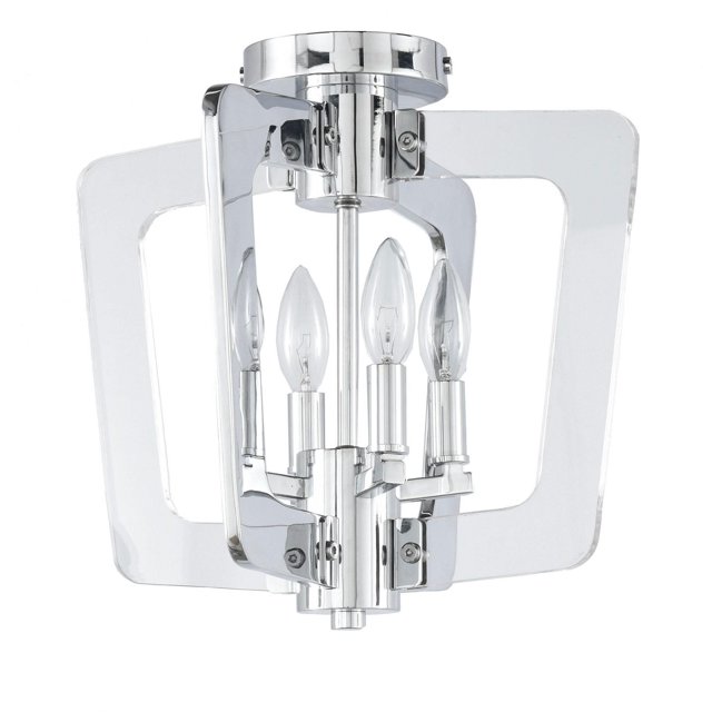 Dainolite SWR-144SF-PC Polished Chrome Semi-Flush Mount