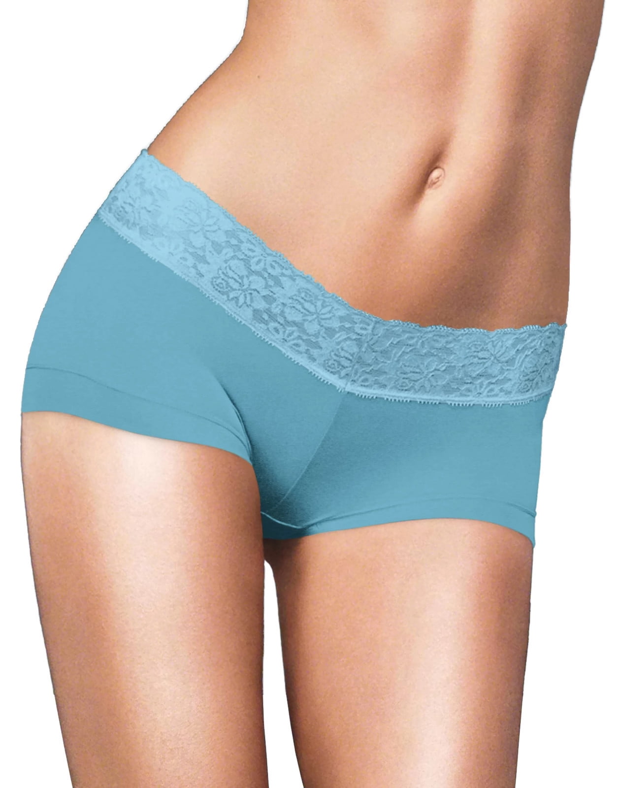 Maidenform Womens Cotton Dream Boyshort With Lace - Best-Seller, 5