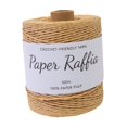 thumbnail image 3 of Rongfmy Raffia Paper Yarn 1.5 mm Thick for Crocheting Bags Nesting Basket Summer Hat Light Coffee, 3 of 9