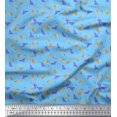 thumbnail image 1 of Soimoi Poly Georgette Fabric Heart & Text Print Fabric by Yard 52 Inch Wide, 1 of 3