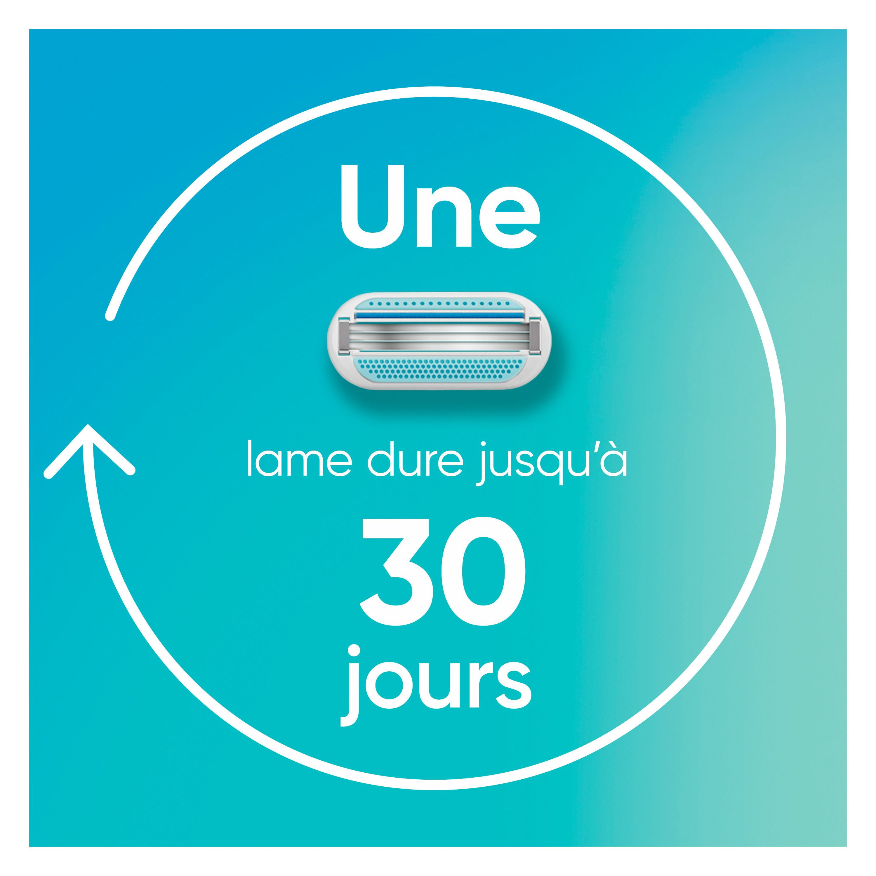 Venus Smooth Women's Razor with Reusable Razor Handle + 2 Razor Blade Refills
