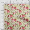 thumbnail image 2 of oneOone Polyester Spandex Pink Fabric Florals Craft Projects Decor Fabric Printed By The Yard 56 Inch Wide, 2 of 4