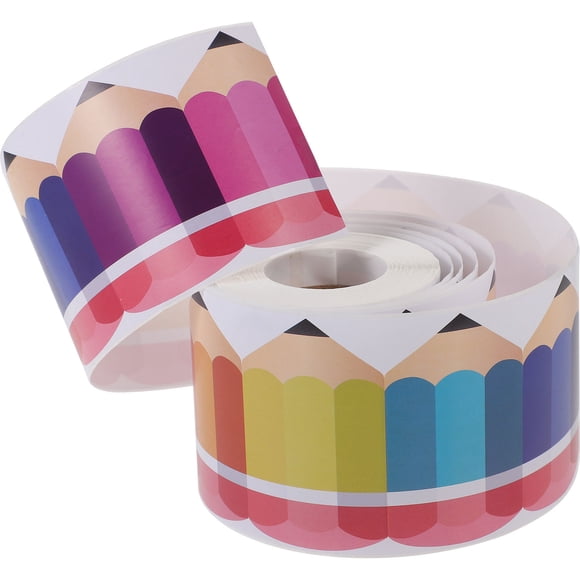 TEHAUX 1 Set of Replaceable Border Paper Multi Paper for Classroom Bulletin Board Decor Back to School