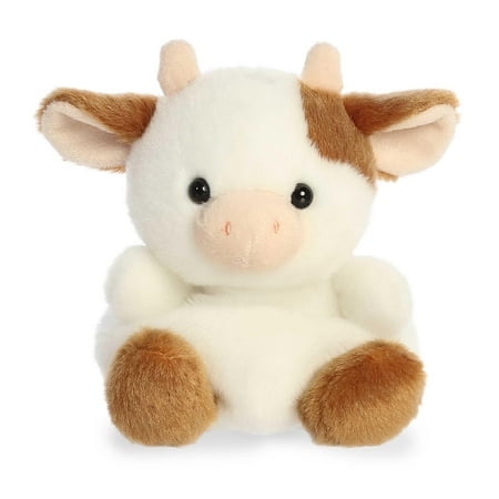 Aurora Adorable Palm Pals Caroline Vache Brune Peluche - Jeu de Poche - Amusement Collectionnable - 5 Pouces