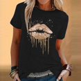 thumbnail image 1 of Birdeem T-Shirt Mode Femme Imprimé Col Rond Manches Courtes Blouse Ample, 1 of 12