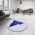 thumbnail image 4 of Ahgly Company Machine Washable Indoor Rectangle Transitional Lavender Blue Area Rugs, 2' x 3', 4 of 7