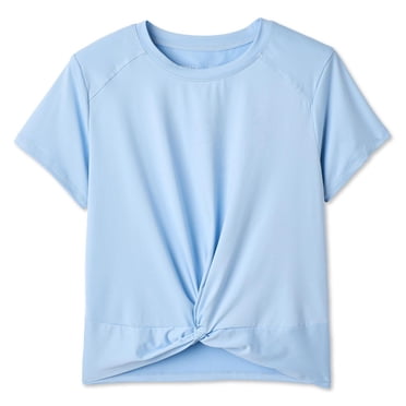 Athletic Works Girls' Front Knot T-Shirt
