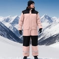thumbnail image 1 of Timegard Rompers for Women 1 Piece Winter Outdoor Warm Snowsuits Ski Suits Windproof Jumpsuits for Men, 1 of 7