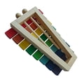 thumbnail image 3 of Colorful 8-Note Wooden Xylophone for Beginners - Handcrafted Birch Wood Percussion Instrument with 2 Mallets (19cm Length) - Ideal Birthday/Holiday Gift for Kids, Compact Size 23x17x4cm, 3 of 6