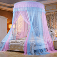 thumbnail image 1 of CHUANK Bed Canopy Mosquito Net - Princess Elegant Lace Round Sheer Mesh Bed Curtains - Princess Dome Bedding Net, 1 of 6