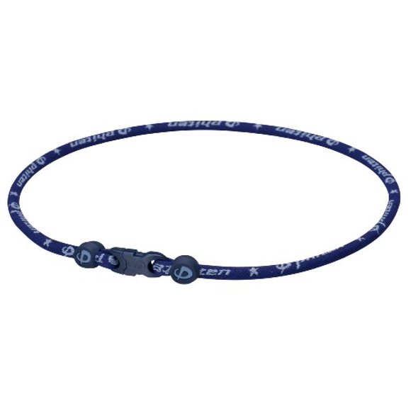 Phiten Titanium Necklace Star Star Necklace, Navy, 22