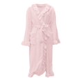 thumbnail image 4 of Peignoirs pour Femmes Peignoir à Capuche en Molleton Éponge Peignoir pour Femmes Peignoir Léger de Sauna Robe de Maison Long Peignoir Peluche Femme Pyjama en Flanelle, 4 of 6