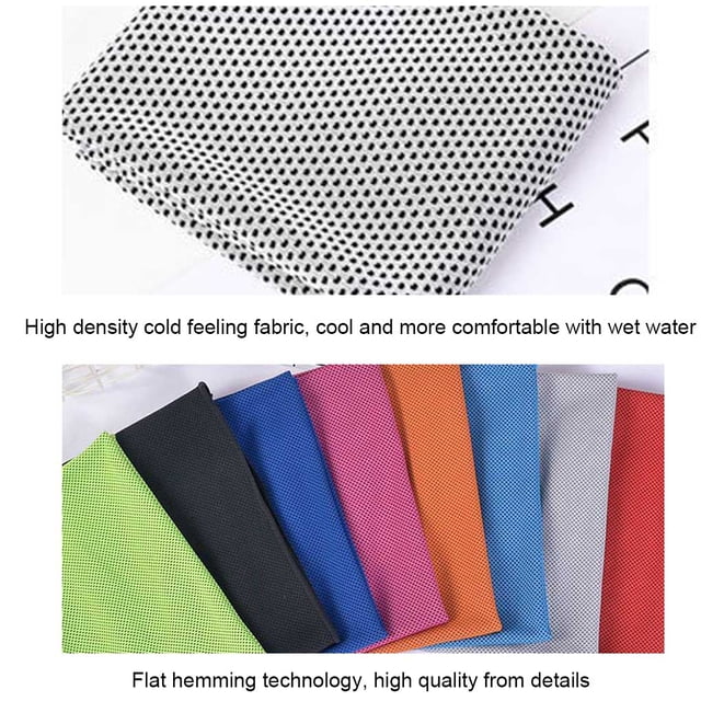 stanreset Serviettes Rafraîchissantes Absorption de la Sueur Gym Activités Extérieures Serviette Fraîche pour Course Natation Jogging Entraînement Fournitures de Vacances Bleu Foncé