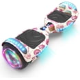 thumbnail image 1 of Hoverboard for Teens&Adults (hoverstar 2.0 System), Chrome Color & Design Color Hooverboard Bluetooth Speaker Huverboard with LED Light Flashing Wheels Self Balancing Electric Scooter by Certificated, 1 of 7