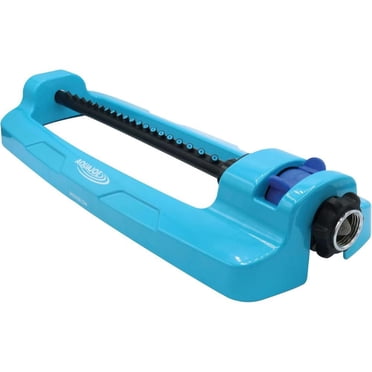 Arroseur oscillant à base métallique jumbo indestructible Aqua Joe SJI-OMS20, couverture de 409 m²