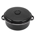 thumbnail image 2 of Roasting Pan, Non Stick Safe  Roaster Pan  For Household For Barbecue For Baked Sweet Potatoes Iron Cover 28cm, 2 of 8