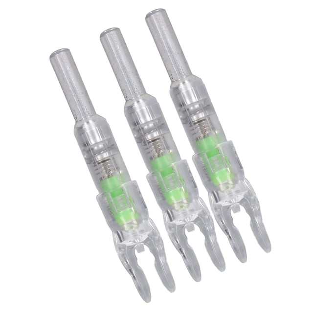 Lighted Archery Nocks, 3PCS Automatic Lighting Outdoor Lighted Nocks 4.5cm for Shooting Blue,Red,Green,Colorful