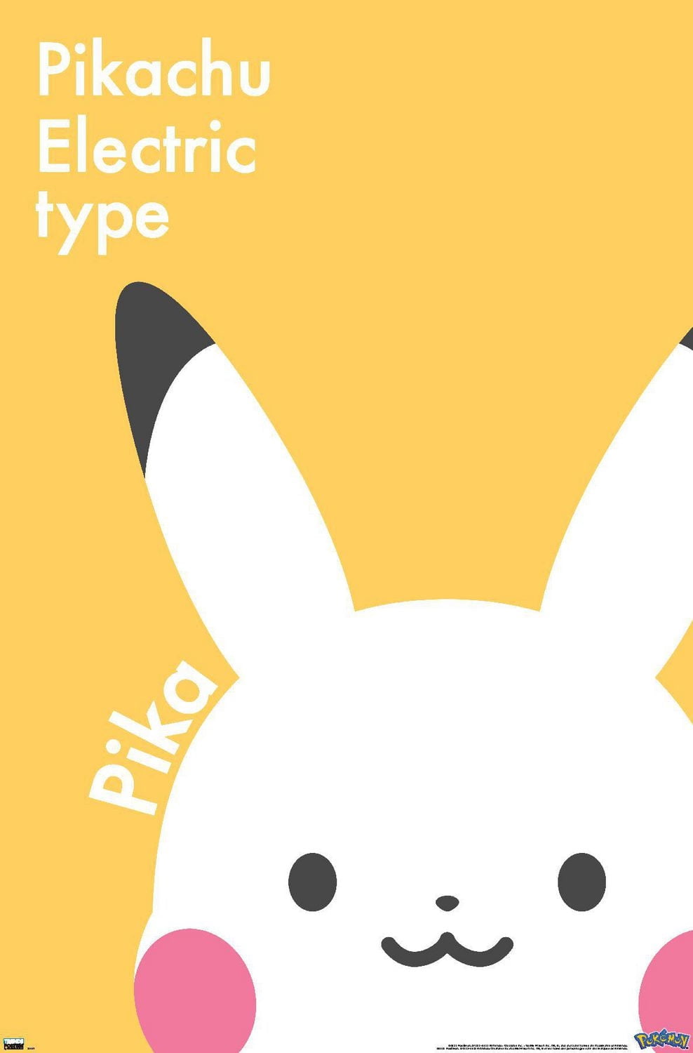 Pokémon - Pikachu Electric Type Wall Poster, 22.375" x 34"