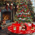 thumbnail image 3 of Christmas Tree Skirt 35 in Print Bottom Decoration, 3 of 6