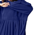 thumbnail image 4 of Pisexur Robe Chandail Surdimensionnée pour Femmes, Col Rond, Manches Longues, Patchwork, Robe d'Automne, Chandail à Enfiler, Hauts Amples et Fluides, Robe Chandail, Mini-Robe, 4 of 7