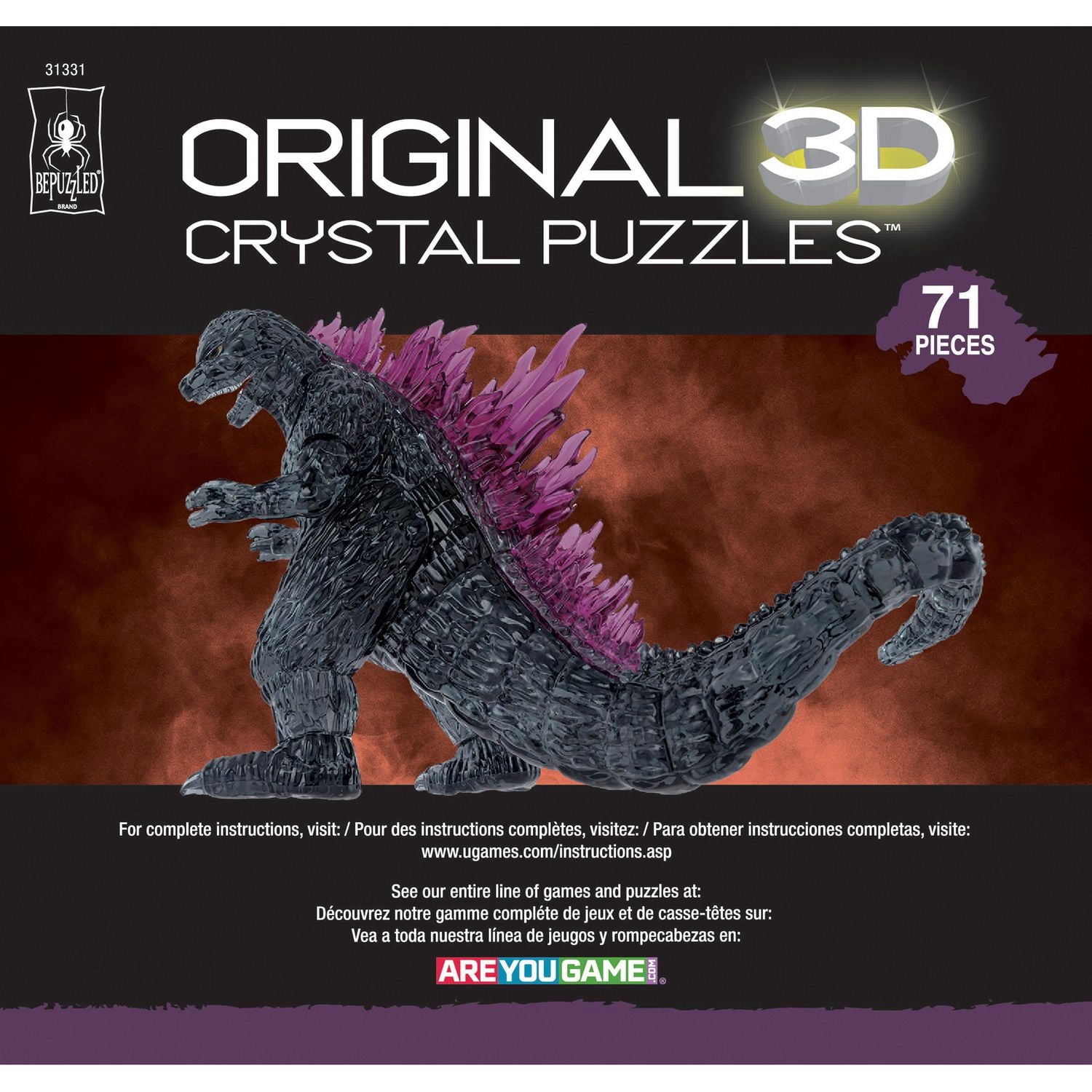 Godzilla 3D Crystal Puzzle Ultra Deluxe