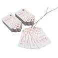 thumbnail image 3 of Inkdotpot Rose Gold Foil Paper Hang Tags Made With Love Text Favor Tags 50 Pack, 3 of 6