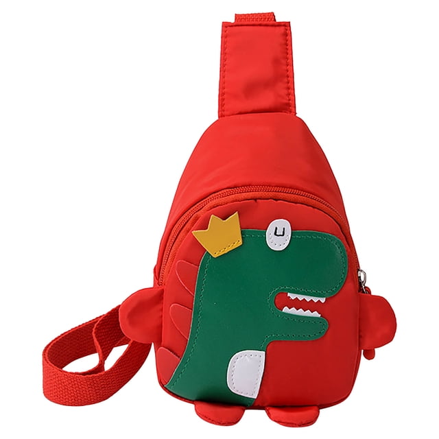 Agiferg Sac à Dos pour Enfants avec Dinosaure de Dessin Animé, Mini Sac d'École pour Enfants