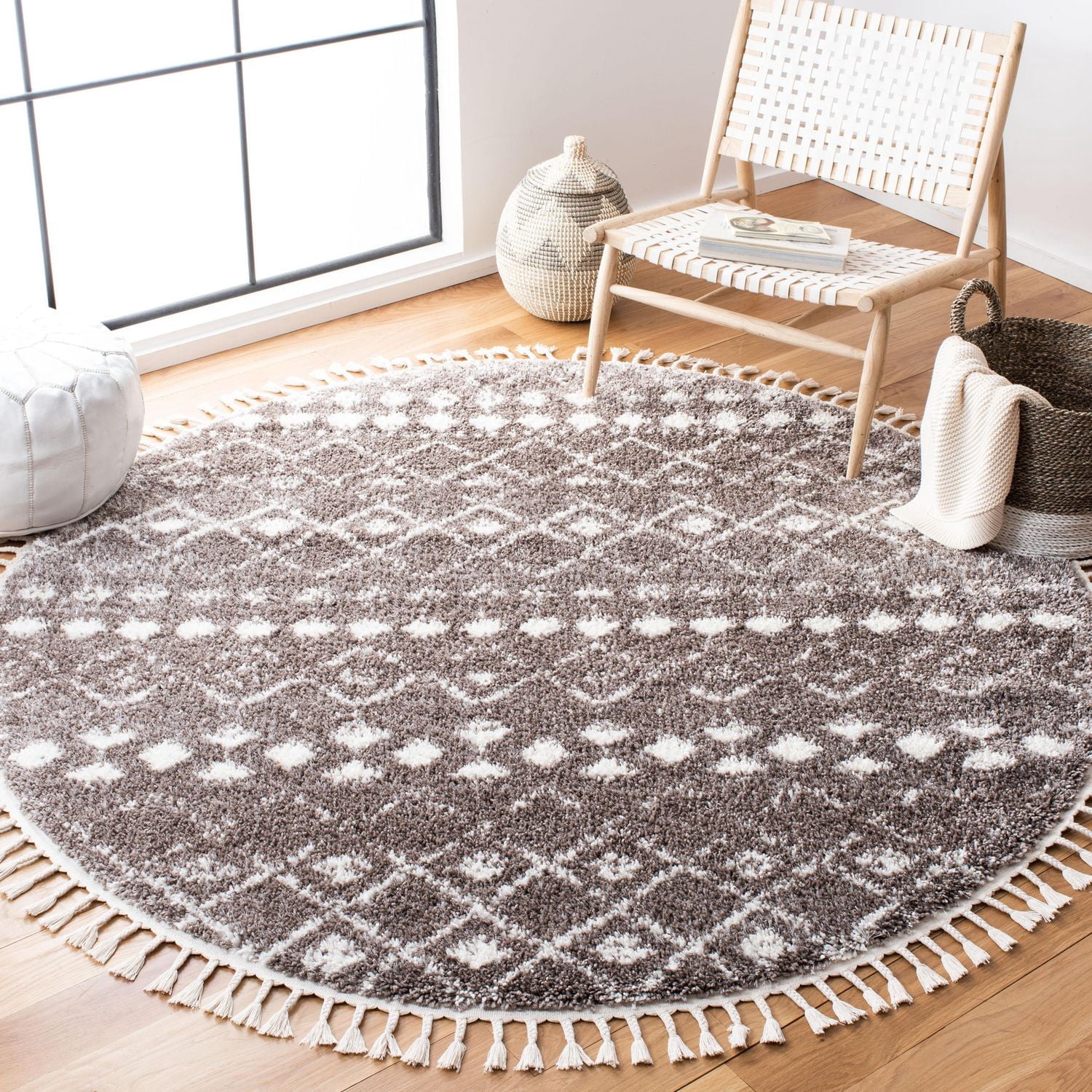 Safavieh Berber Fringe Lesleigh Aztec Shag Area Rug