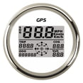 thumbnail image 1 of Digital 85mm GPS Speedometer Odometer 0-999knots Km/H MPH With 8 Colors Backlight And Voltage For Auto Vessel Motorcycle ,High Precision, 1 of 4