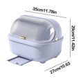 thumbnail image 3 of EGNMCR Kitchen Drainage Dish Rack With Lid Chopsticks Storage Box Household Floor Dish Drainer Tableware organizer, 3 of 6