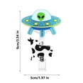 thumbnail image 2 of Wzzjkit UFO Cow Abduction Badge Reel, 2 of 2