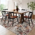 thumbnail image 3 of BERTHMEER 6'x9' Area Rugs for Living Room Bedroom Dining Room Farmhouse Abstract Rugs Contemporary Rugs Machine Washable Non Slip, Multicolor, 3 of 6