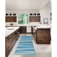 thumbnail image 4 of Janna 2' x 8' Washable Runner, Ivory and Blue, 4 of 6