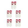 thumbnail image 3 of Ruiboury Polyester Breathable And Fashionable Socks For All Occasions Wide Application Christmas Fluffy Socks Red hat snowman 5Set, 3 of 6