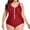 Wine, variant on 1 Piece Swimsuit Women Duoif 1 Zipper Swimsuits Plus Size Ruched Bathing Suit up Swimwear Womens Swimsuits Wine XXXXXL