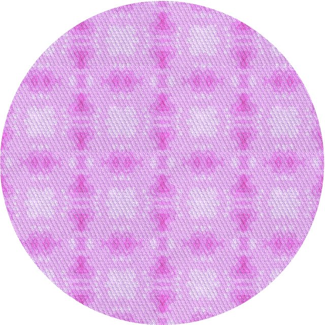 Ahgly Company Machine Washable Indoor Round Transitional Heliotrope Purple Area Rugs, 6' Round