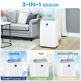 thumbnail image 4 of HOMCOM 14000 BTU Portable Air Conditioner with Dehumidifier & Fan, AC Unit, 4 of 10
