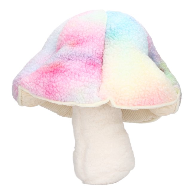 Plush Mushroom Toy, Child Stuffed Pillow Toy Lifelike For 3 Years Old Above For Girls Red Color