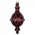 thumbnail image 3 of Vickerman MT198865D 10 in. Burgundy Candy Glitter Net Drop Ornament, 3 of 3