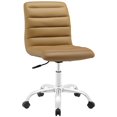 thumbnail image 1 of Modway Ripple Modern Armless Mid Back Office Chair, Tan, 1 of 10