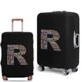 thumbnail image 3 of 2022 Luggage Case Protective Cover Text 26 Letter Pattern Travel Elastic Duffle Luggage Dust Cover for 18-28 Inch Suitcase 8text S L, 3 of 6