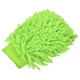 thumbnail image 1 of Unique Bargains Large Double-Side Microfiber Soft Chenille Dusting Wash Mitten Light Green, 1 of 5