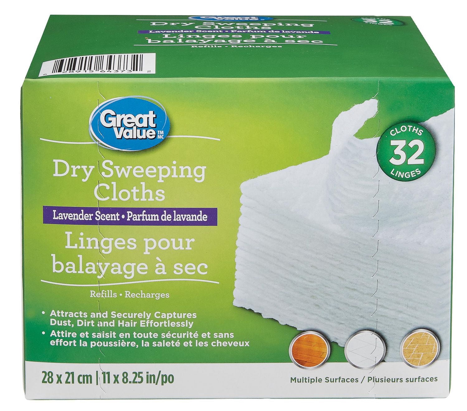 Great Value Lavender Scent Dry Sweeping Cloths