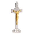 thumbnail image 2 of Crucifix, Argent Doré Design Compact Durable Debout Crucifix pour le Lieu de Travail, 2 of 8